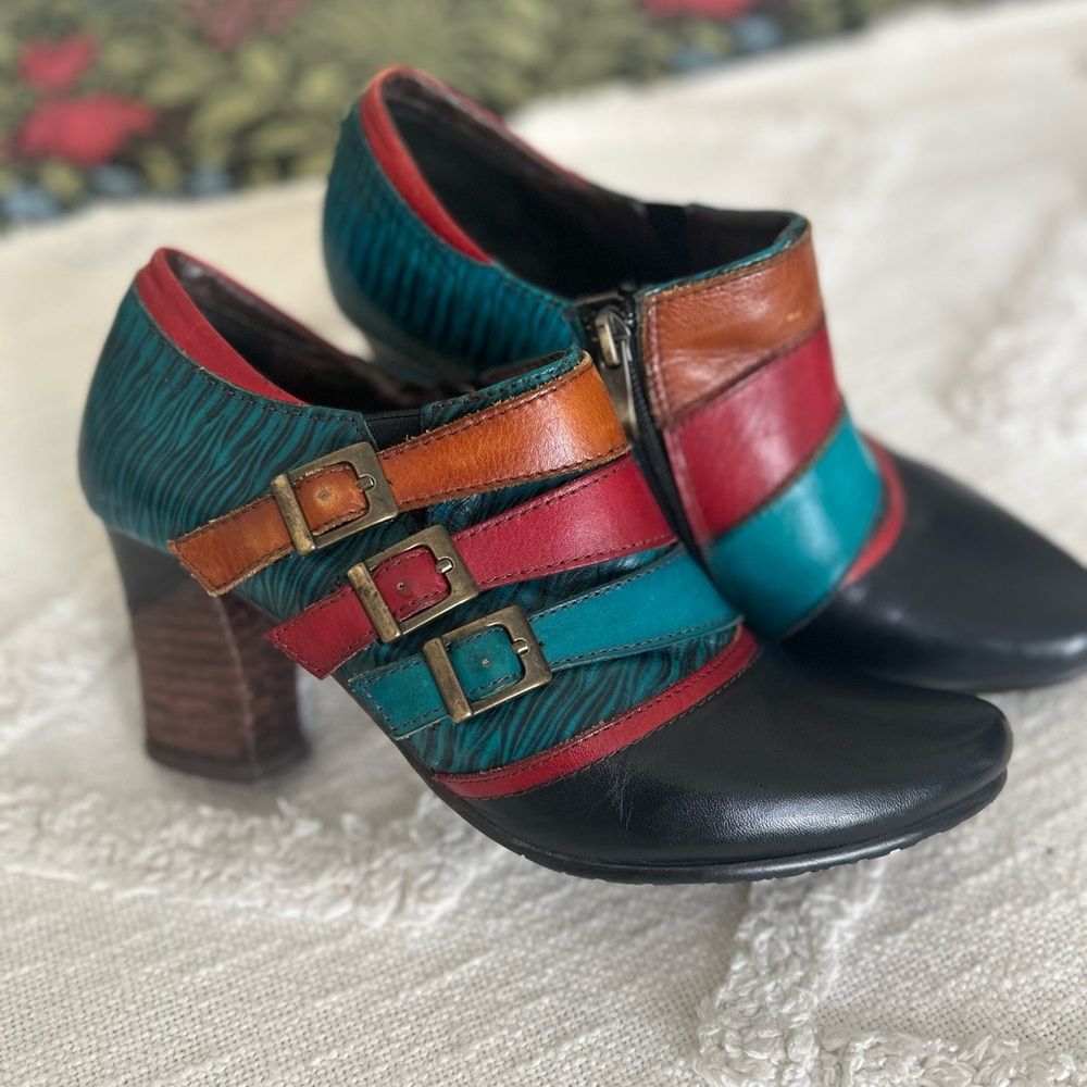 Spring Step Artiste Multicolor Ankle Boots